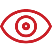 Red eye icon